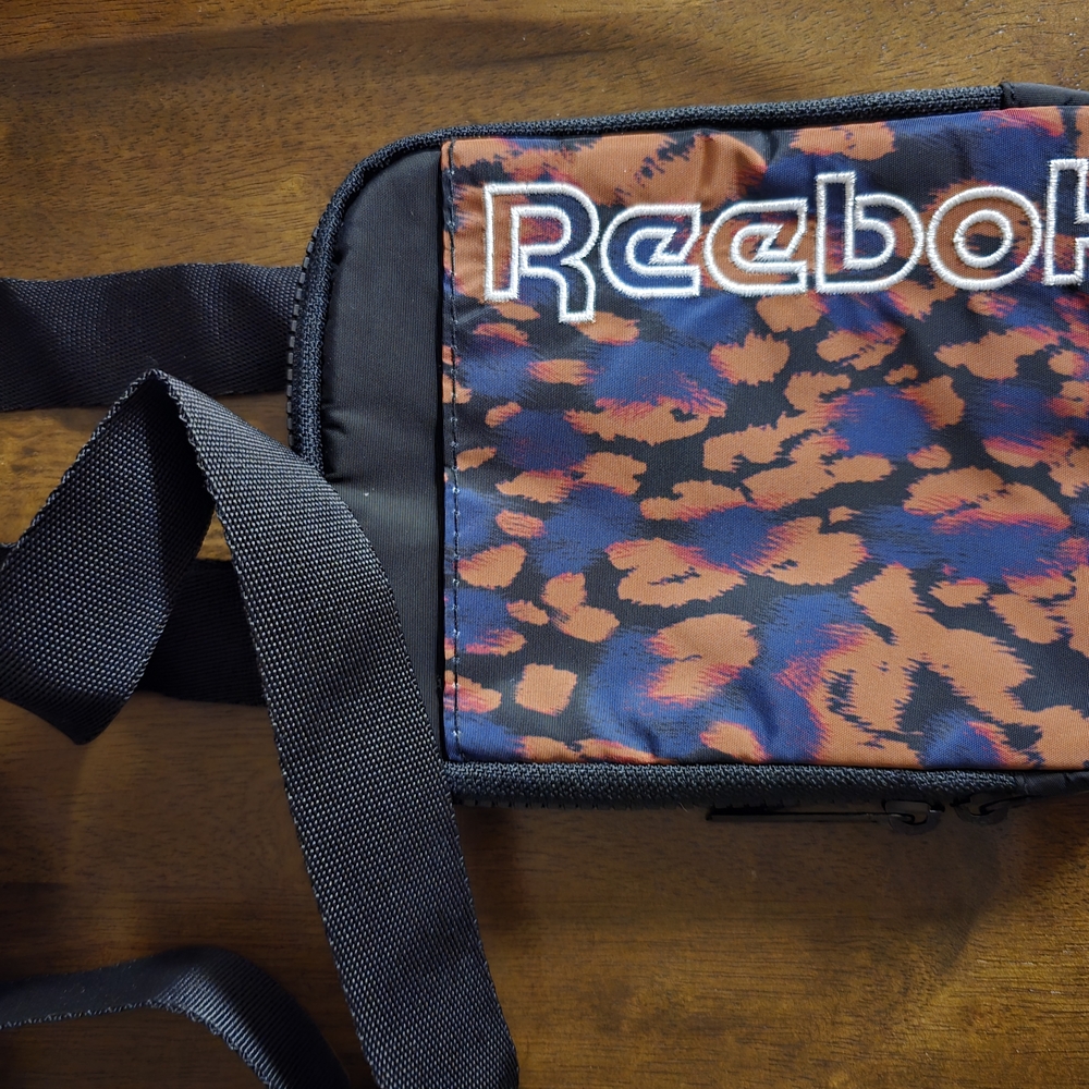 Reebok Black and Brown Belt Bag with Camouflage Design